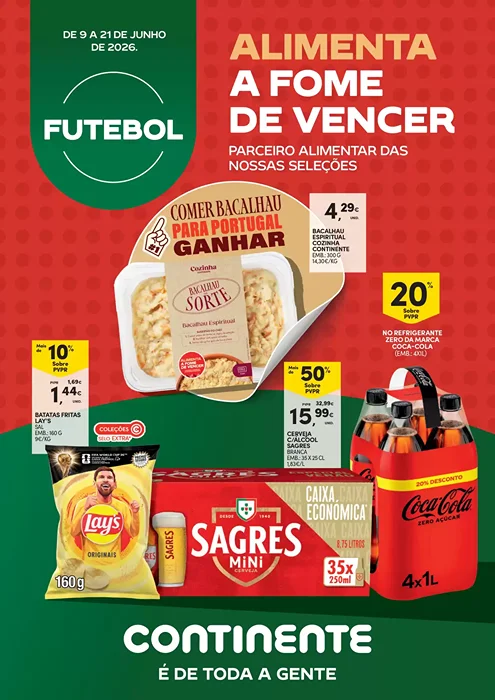 Antevisão Folheto Continente Futebol: Alimenta a fome de vencer