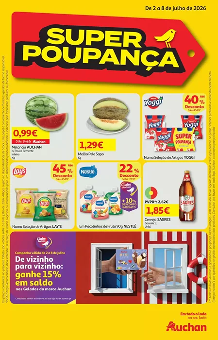Antevisão Folheto Auchan Promoções de 2 a 8 julho