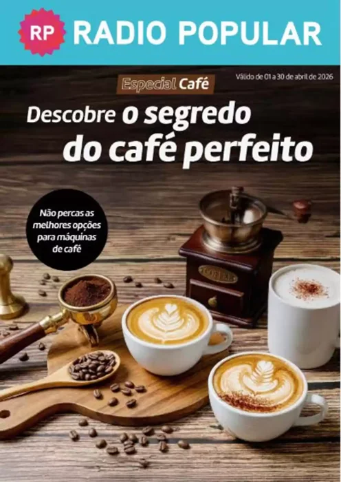 Antevisão Folheto Radio Popular Especial Café Promoções de 1 a 30 abril