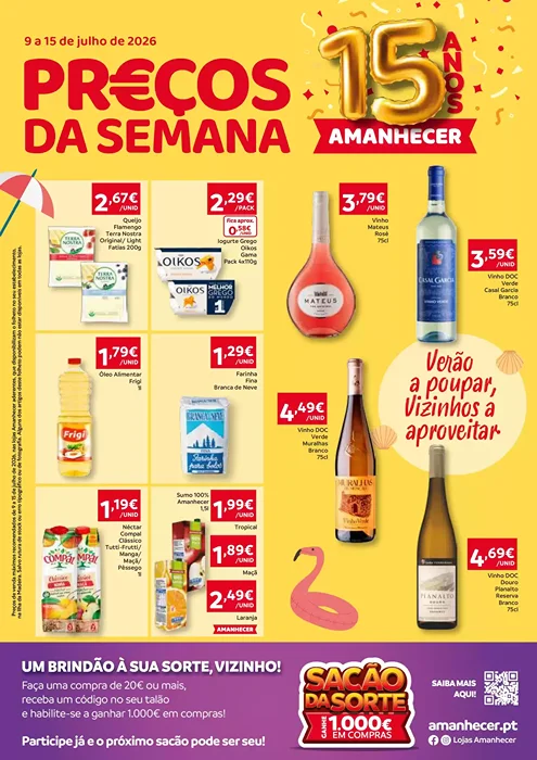 Antevisão Folheto Amanhecer Promoções de 9 a 15 julho