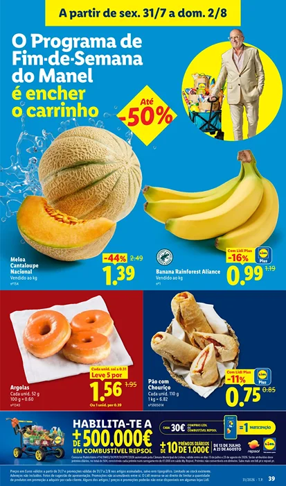 Antevisão Folheto Lidl Fim de Semana Promoções de 31 julho a 2 agosto