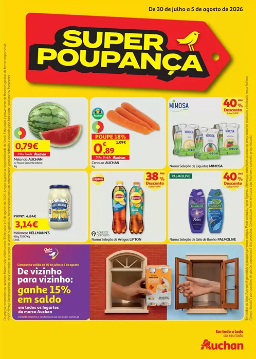 Antevisão Folheto Auchan Promoções de 30 julho a 5 agosto