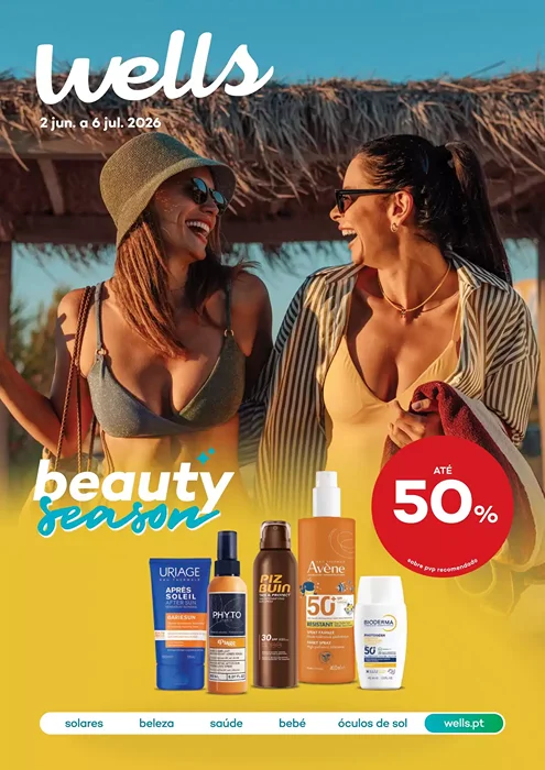 Antevisão Folheto Well's Beauty Season - Verão Promoções até 6 julho