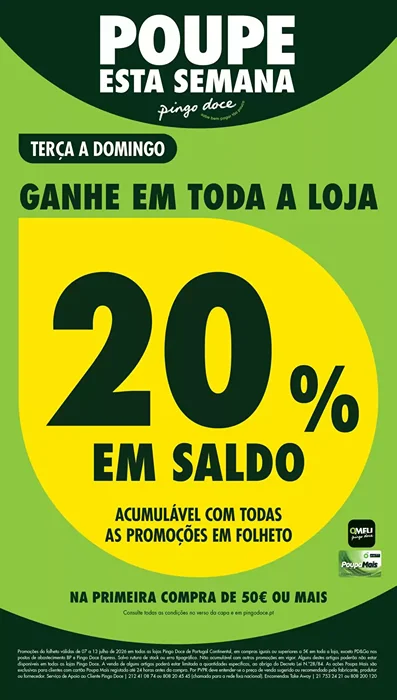 Antevisão Folheto Pingo Doce Lojas Pequenas Promoções de 7 a 13 julho