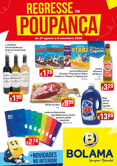 Antevisão Folheto Bolama Promoções de 27 agosto a 9 setembro
