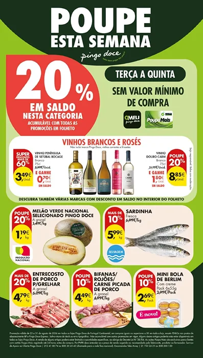 Antevisão Folheto Pingo Doce Lojas Grandes Promoções de 25 a 31 agosto