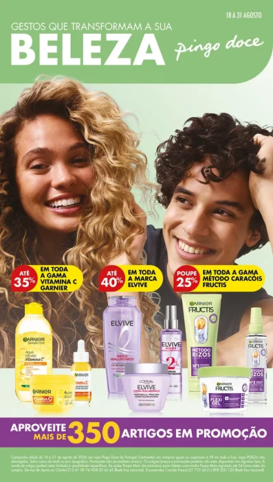 Antevisão Folheto Pingo Doce Beleza Promoções de 18 a 31 agosto
