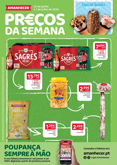 Antevisão Folheto Amanhecer Promoções de 25 junho a 1 julho
