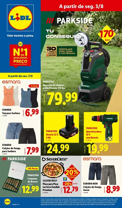 Antevisão Folheto Lidl Bazar Promoções de 3 a 13 agosto