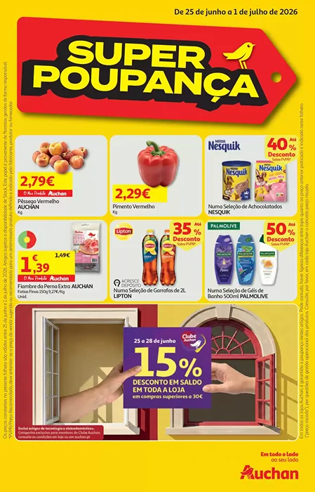 Antevisão Folheto Auchan Promoções de 25 junho a 1 julho