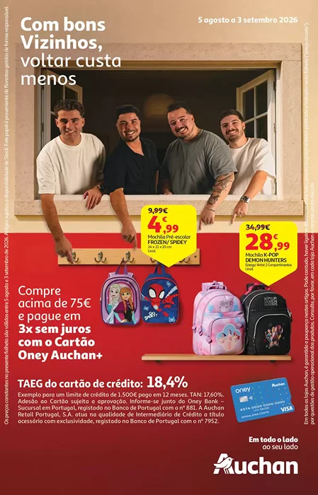 Antevisão Folheto Auchan Regresso às Aulas