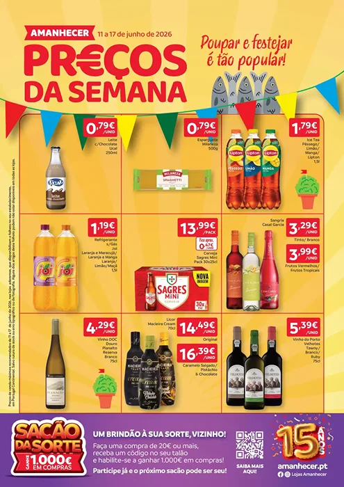 Antevisão Folheto Amanhecer Promoções de 11 a 17 junho