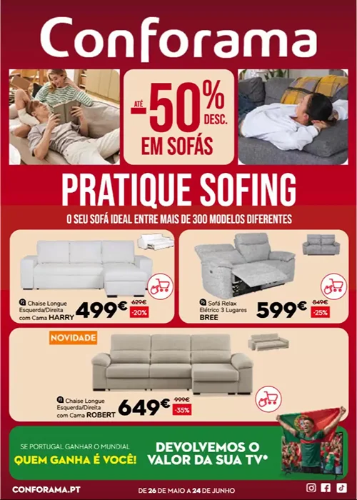 Antevisão Folheto Conforama Promoções até 24 junho