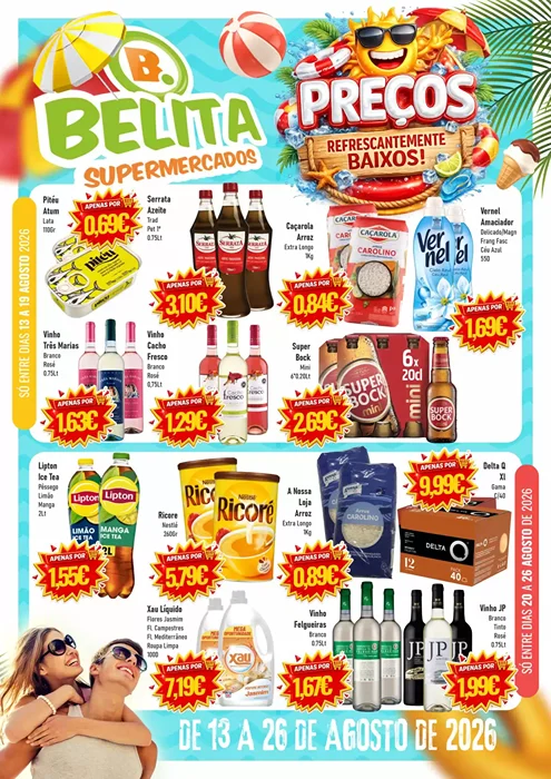 Antevisão Folheto Belita Promoções de 13 a 26 agosto