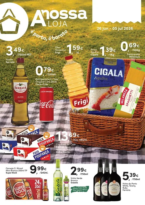 Antevisão Folheto A Nossa Loja Promoções de 26 junho a 5 julho