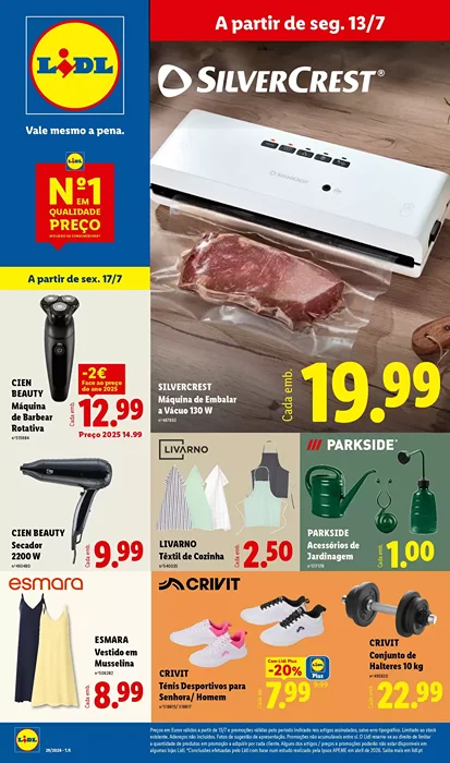 Antevisão Folheto Lidl Bazar Promoções de 13 a 23 julho