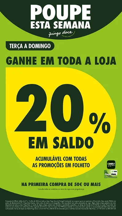 Antevisão Folheto Pingo Doce Lojas Grandes Promoções de 7 a 13 julho