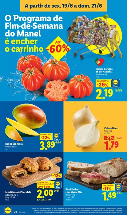 Antevisão Folheto Lidl Fim de Semana Promoções de 19 a 21 junho