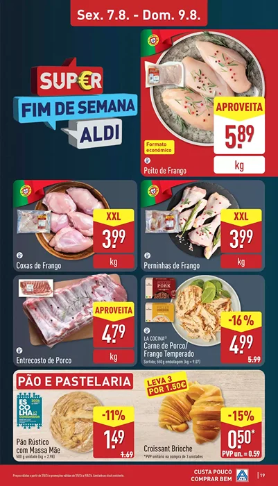 Antevisão Folheto ALDI Fim de Semana Promoções de 14 a 16 agosto