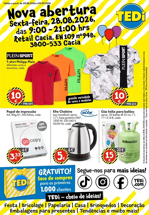 Antevisão Folheto TEDI Promoções de 28 agosto a 4 setembro