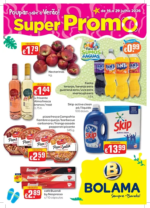 Antevisão Folheto Bolama Promoções de 16 a 29 julho