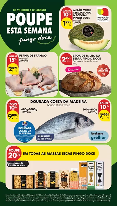 Antevisão Folheto Pingo Doce Madeira Promoções de 28 julho a 3 agosto