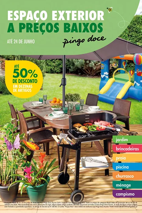 Antevisão Folheto Pingo Doce Bazar Açores Promoções até 24 junho
