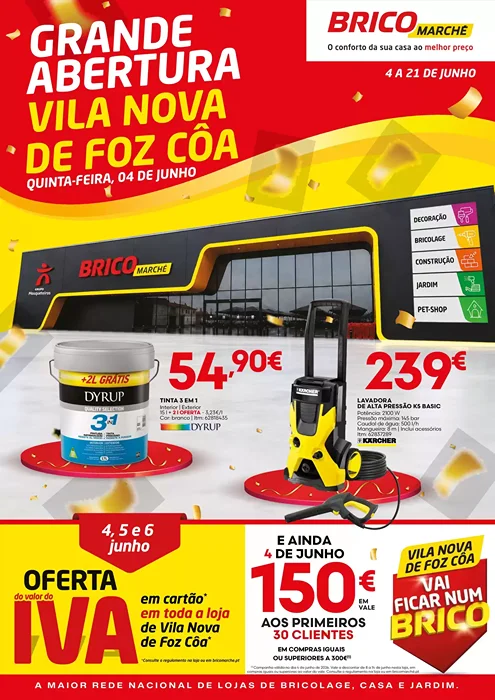 Antevisão Folheto BricoMarché Promoções de 4 a 21 junho
