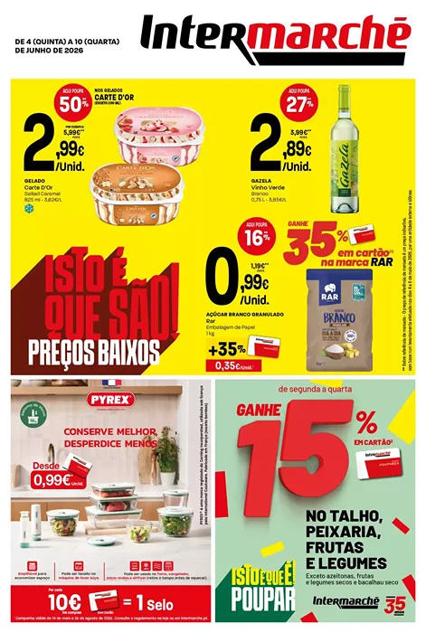 Antevisão Folheto Intermarché Lojas Mini Promoções de 4 a 10 junho