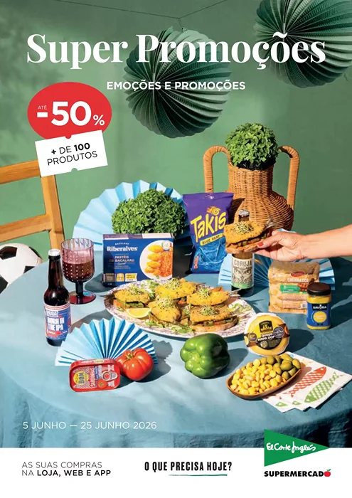 Antevisão Folheto El Corte Inglés Promoções de 5 a 25 junho