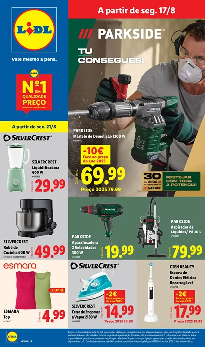 Antevisão Folheto Lidl Bazar Promoções de 17 a 23 agosto