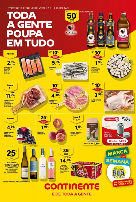 Antevisão Folheto Continente Bom Dia Promoções de 28 julho a 3 agosto