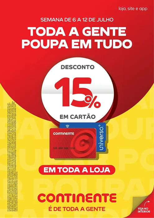 Antevisão Folheto Continente Modelo Promoções de 7 a 13 julho