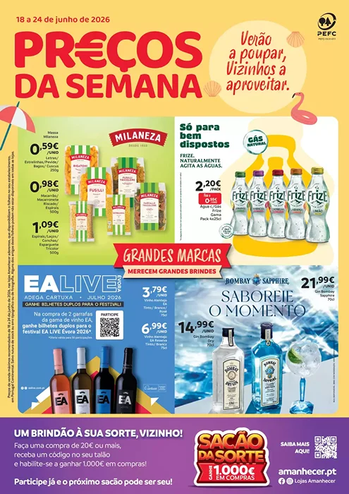 Antevisão Folheto Amanhecer Promoções de 18 a 24 junho
