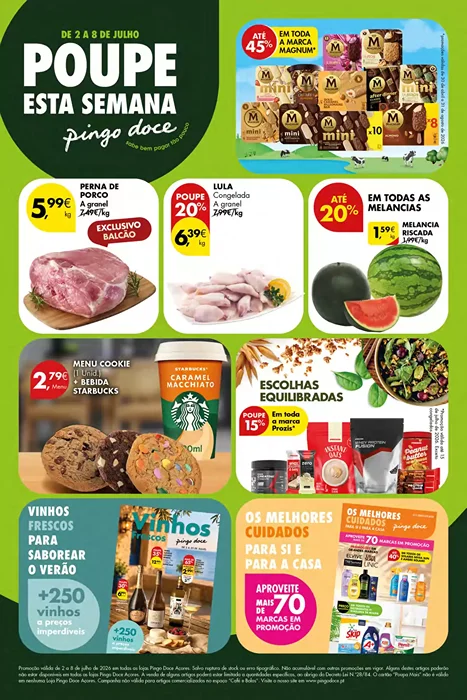 Antevisão Folheto Pingo Doce Açores Promoções de 2 a 8 julho