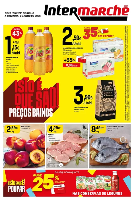 Antevisão Folheto Intermarché Lojas Contact Promoções de 25 junho a 1 julho