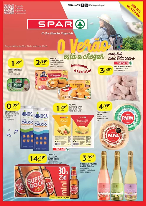 Antevisão Folheto Spar Promoções de 9 a 21 junho