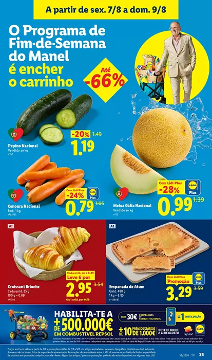 Antevisão Folheto Lidl Fim de Semana Promoções de 14 a 16 agosto