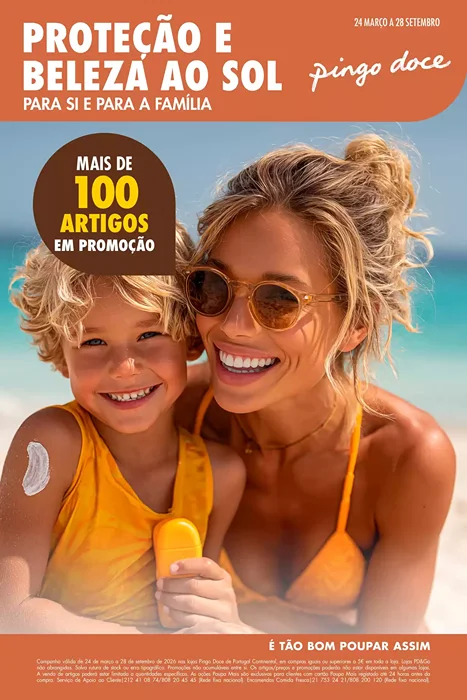 Folheto Pingo Doce - Proteção e Beleza ao Sol 2026