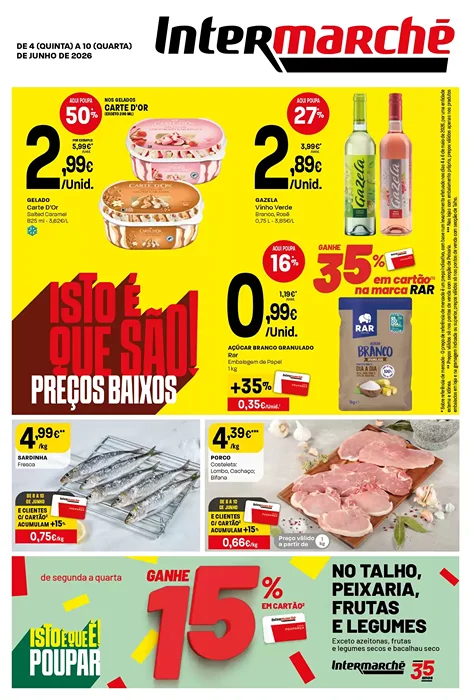 Antevisão Folheto Intermarché Lojas Contact Promoções de 4 a 10 junho